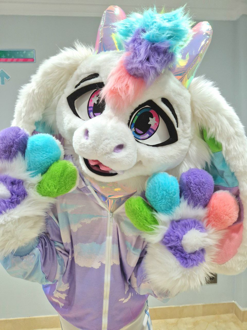 Riluxoria showing the back of their paws in an adorable close up photo